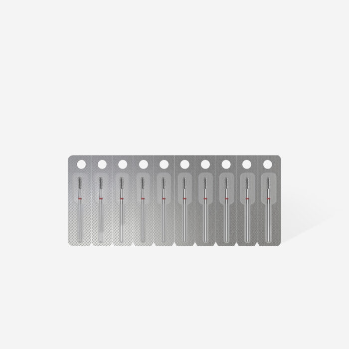 Diamantfräse Abgerundeter Zylinder Rot EXPERT Kopfdurchmesser 2,3 Mm / Arbeitsteil 6,5 Mm – Bild 2