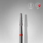 Hartmetallfräse "Kegel", rot, Durchmesser 2,3 mm / Arbeitsbereich 8 mm