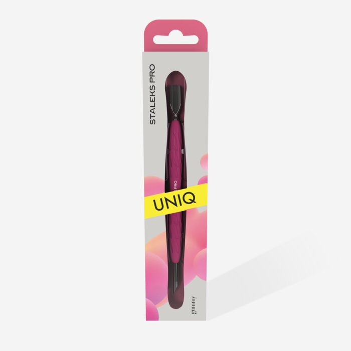 Nagelhautschieber Mit Silikongriff "Gummy" UNIQ 10 TYP 2 (Schmaler Runder Schieber + Schräger Schieber) – Bild 2