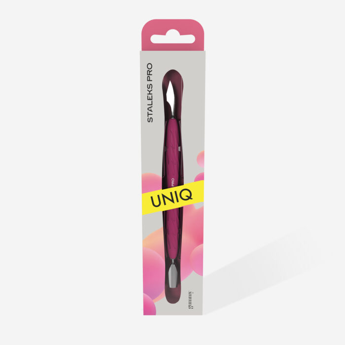 Nagelhautschieber Mit Silikongriff "Gummy" UNIQ 10 TYP 3 (Schmaler Runder Schieber + Beil) – Bild 2