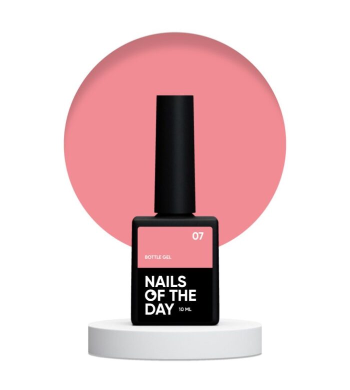 NAILSOFTHEDAY Bottle Gel Ultrastark Korallenrot 07, 10 ml