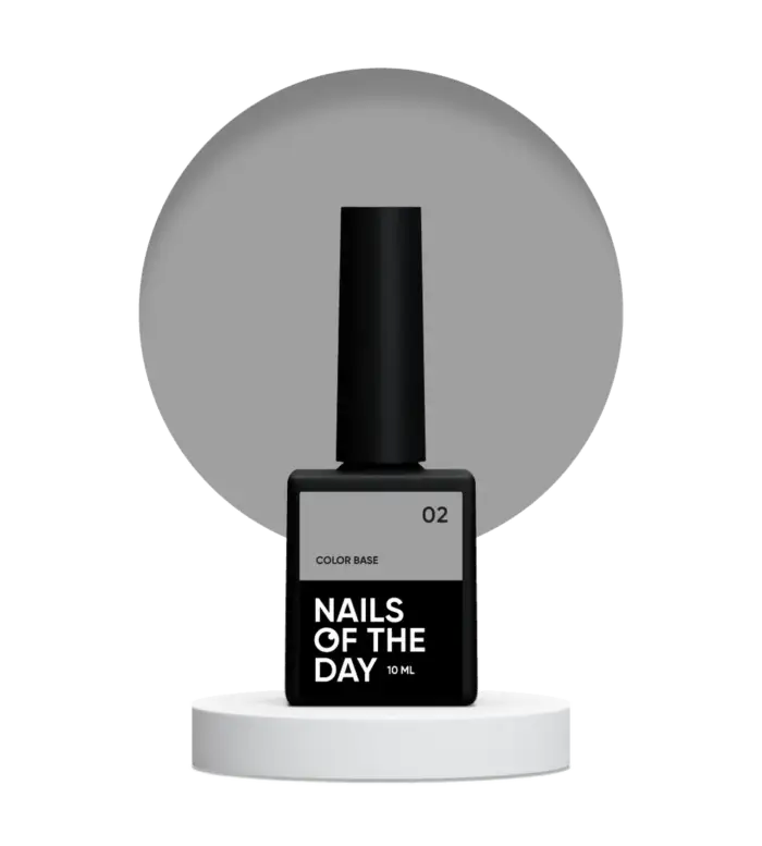 NAILSOFTHEDAY Color Base Farbbasis für Nägel, Hellgrau 02, 10 ml