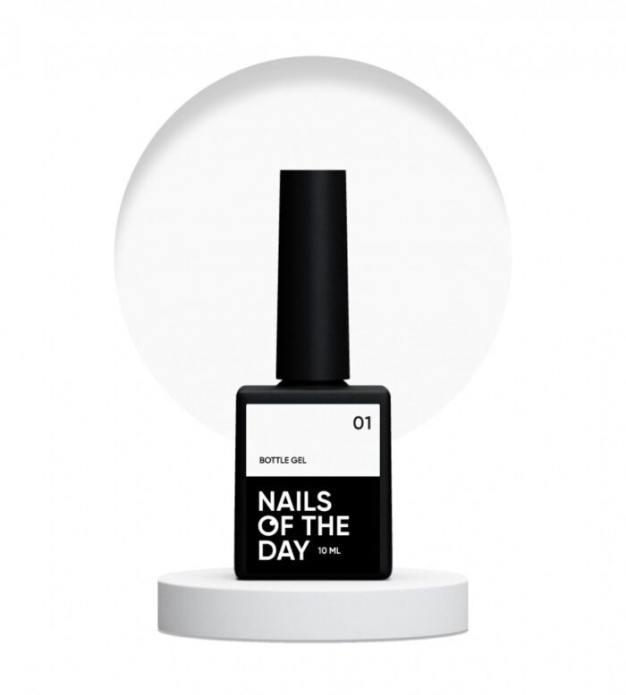 NAILSOFTHEDAY Bottle Gel Weiß 01, 10 ml