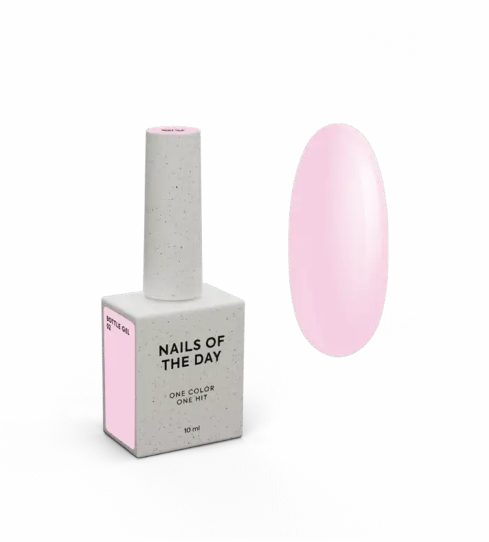 NAILSOFTHEDAY Bottle Gel Hellrosa 02, 10 ml