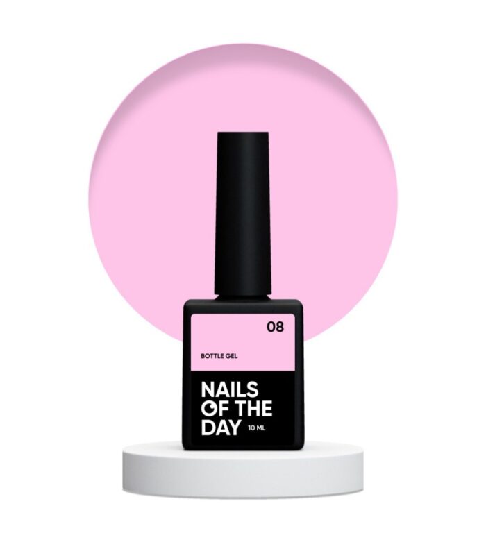 NAILSOFTHEDAY Bottle Gel Ultrastark Kalte Rosa 08, 10 ml