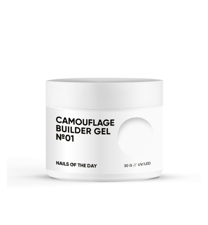 NAILSOFTHEDAY Camouflage Gel Weiß 01, 30 g