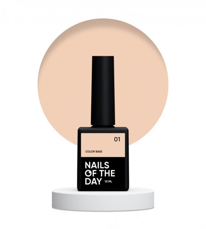 NAILSOFTHEDAY Color Base Beige Sand 01, 10 ml
