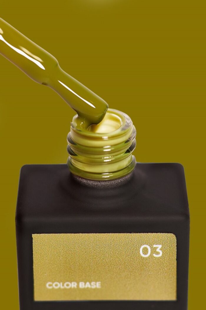 NAILSOFTHEDAY Color Base Farbbasis Grün Khaki 03, 10 ml – Bild 4