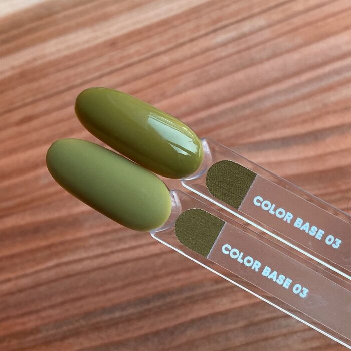 NAILSOFTHEDAY Color Base Farbbasis Grün Khaki 03, 10 ml – Bild 3