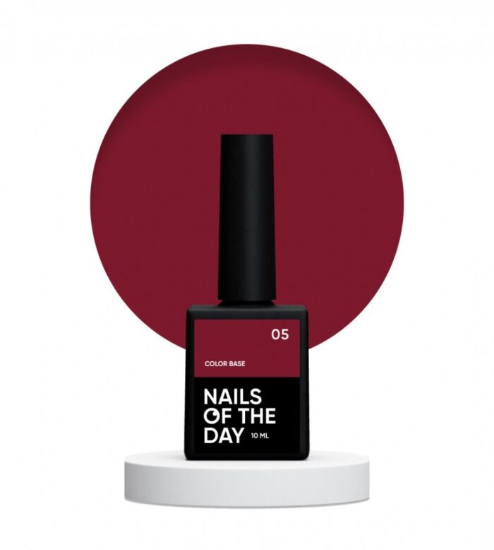 NAILSOFTHEDAY Color Base Farbbasis Weinrot 05, 10 ml