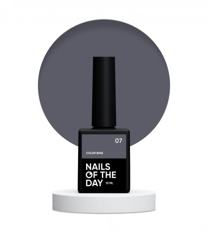 NAILSOFTHEDAY Color Base Farbbasis Graphit Grau 07, 10 ml