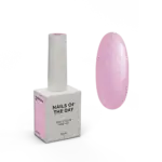 NAILSOFTHEDAY Cover Base 27 Shimmer – Rosa Base mit silbernem Schimmer, 10 ml