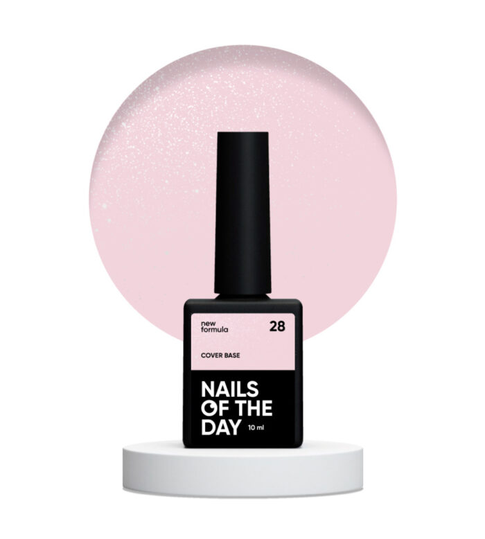 NAILSOFTHEDAY Cover base Rosa NEW Shimmer Silber 28, 10 ml