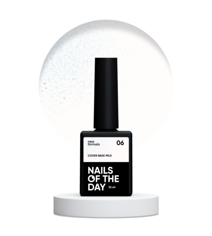 NAILSOFTHEDAY Cover base NEW Milk shimmer blue 06, 10 ml