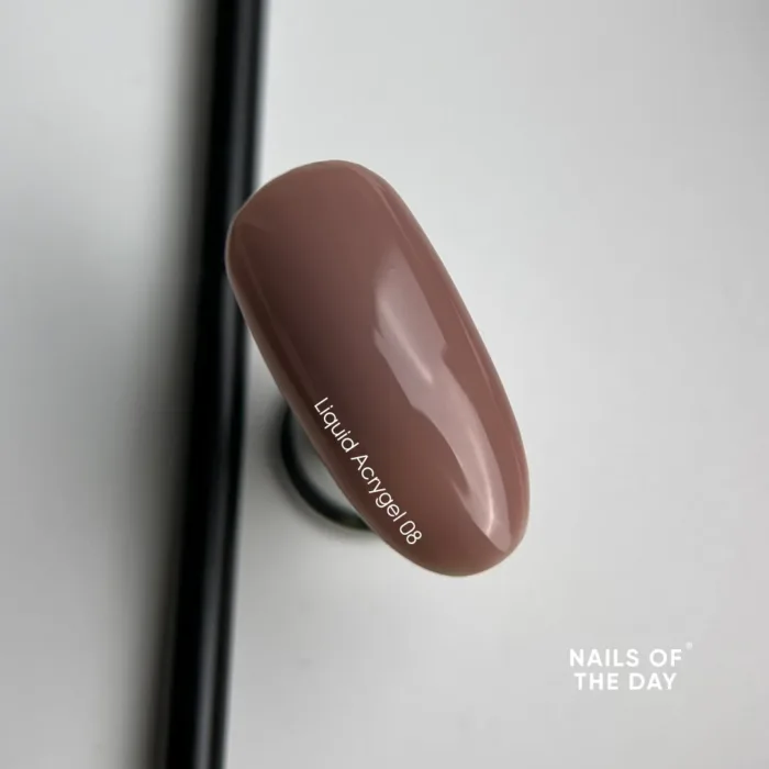 NAILSOFTHEDAY Liquid Acrygel Hellbraun 08, 15 ml – Bild 2