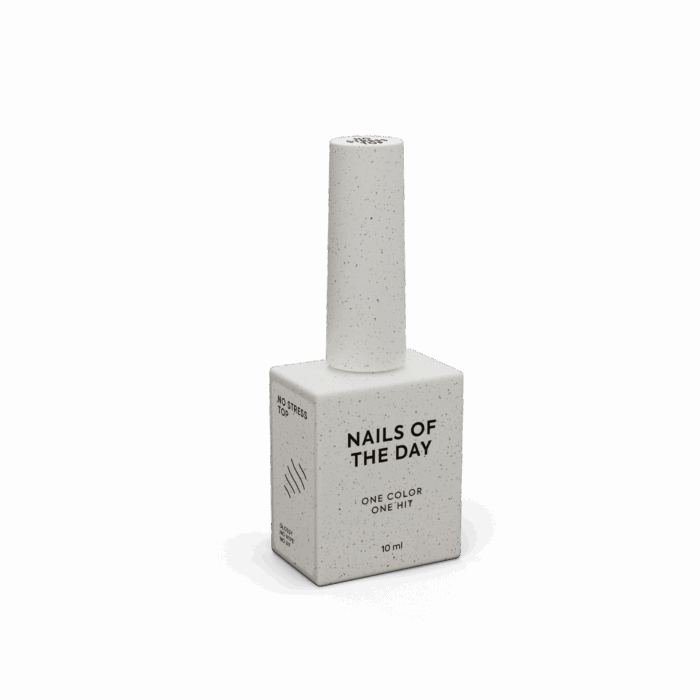 NAILSOFTHEDAY No stress top no wipe - glänzender Top Coat ohne Schwitzschicht und ohne UV-Filter – Anti-Kratz-Top, 10 ml