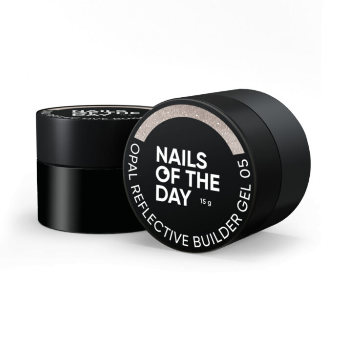 NAILSOFTHEDAY Opal reflective Builder Gel Beige mit Schimmer 05, 15 ml