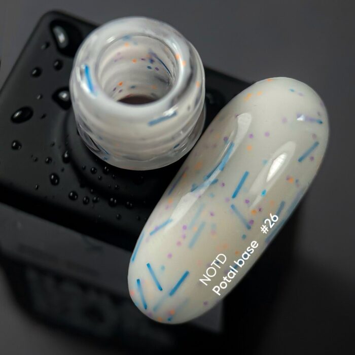 NAILSOFTHEDAY Cover base Vanille NEW Shimmer Potal Neon  26, 10 ml – Bild 2