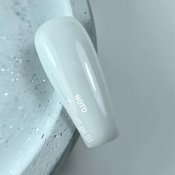 NAILSOFTHEDAY Premium Gel Weiß Milk 01, 30 g – Bild 4