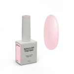 NAILSOFTHEDAY Cover Base 29 Shimmer – halbtransparente, zart-nude Base mit silbernem Schimmer, 10 ml