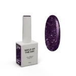 NAILSOFTHENIGHT Gel Polish Blackberry - Violett - Gel-Lack mit reflektierenden Glitzerpartikeln, 10 m