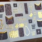 Nagelsticker Schlangenmuster Slider-Design UAslider Color and Foil Nr. CF-225