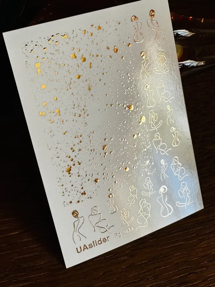 Nagelsticker Slider-Design UAslider Gold Nr. FG-034 – Bild 2