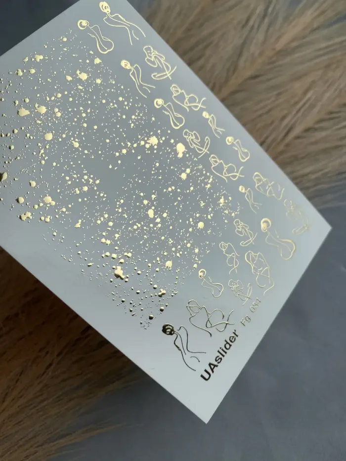 Nagelsticker Slider-Design UAslider Gold Nr. FG-034