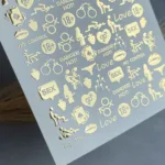 Nagelsticker 18+ Slider-Design UAslider Gold Nr. FG-104