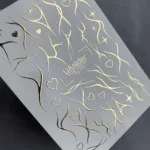 Nagelsticker Sternen und Herzen Slider-Design UAslider Gold Nr. FG-178