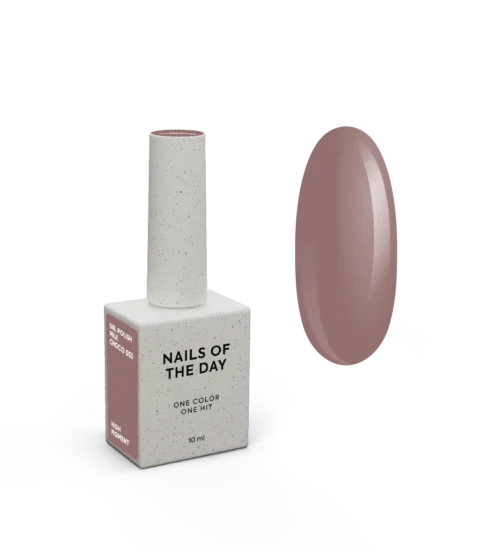 NAILSOFTHEDAY Gel Polish „Milk Choco“ – Warmer Schokoladenton, deckend in einer Schicht (10 ml)