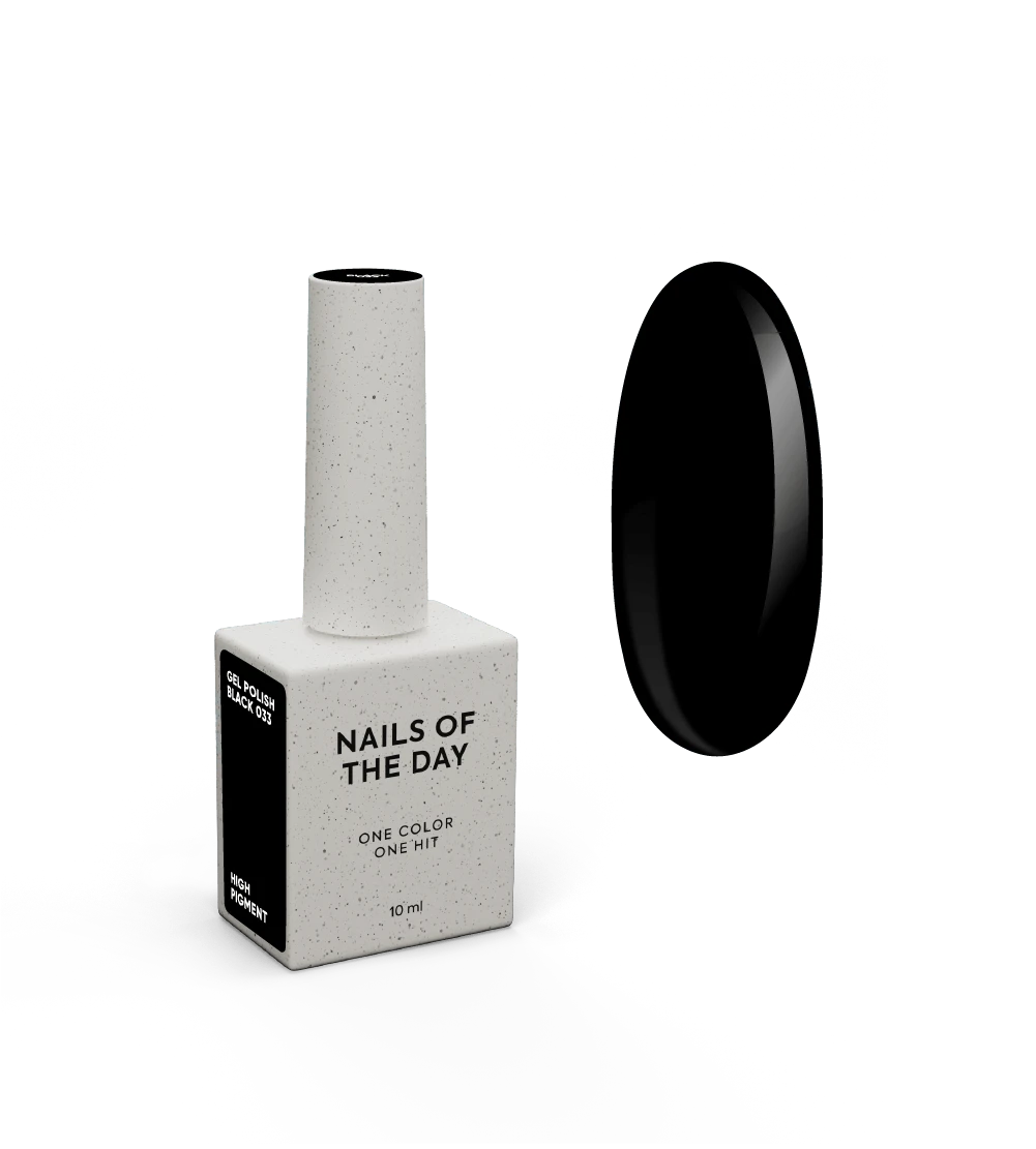 NAILSOFTHEDAY Gel Polish - Let's special Black - Schwarzer Gel-Lack, 10 ml