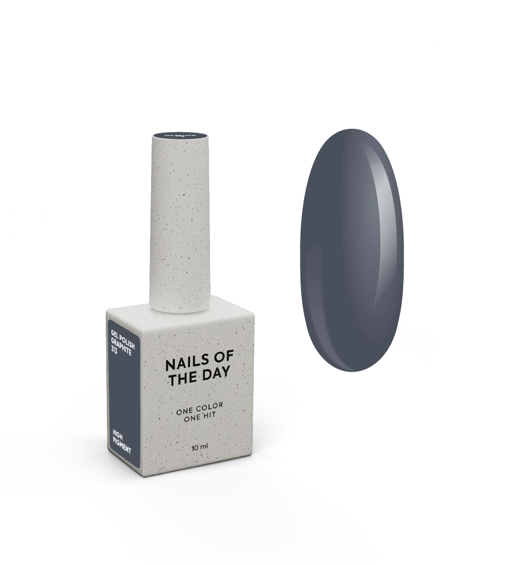 NAILSOFTHEDAY Gel Polish - Let's special Graphite - Grau - Gel-Lack, 10 ml