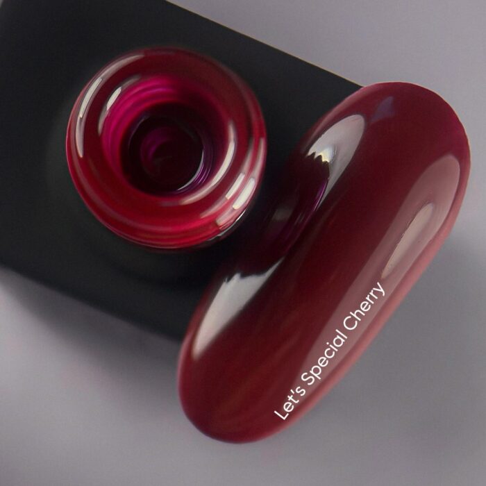 Gellack Kirsche Dunkelrot Burgund NAILSOFTHEDAY Let's special Gel Polish Cherry, 10 ml – Bild 3