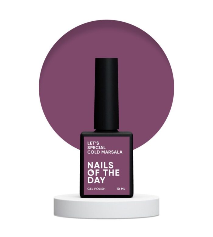 Gellack Violett Lila NAILSOFTHEDAY Let's special Gel Polish Cold Marsala-377, 10 ml
