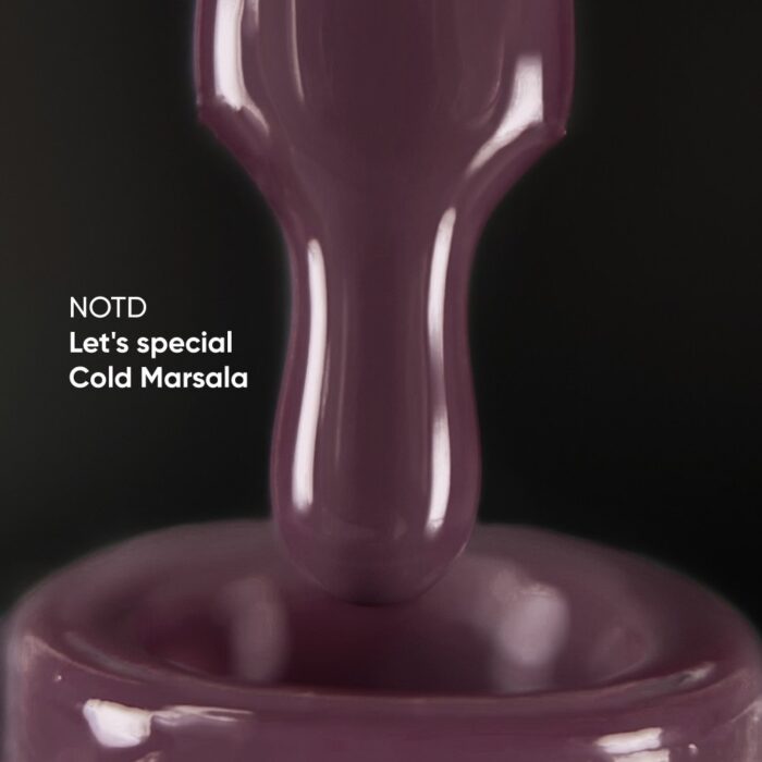 Gellack Violett Lila NAILSOFTHEDAY Let's special Gel Polish Cold Marsala-377, 10 ml – Bild 2