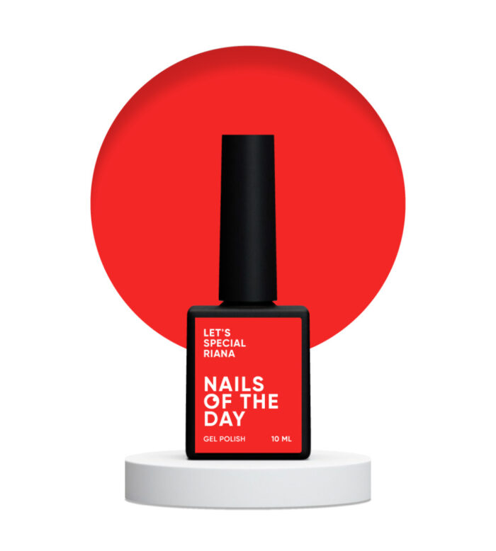 Gellack Hellrot NAILSOFTHEDAY Let’s special Riana, 10 ml