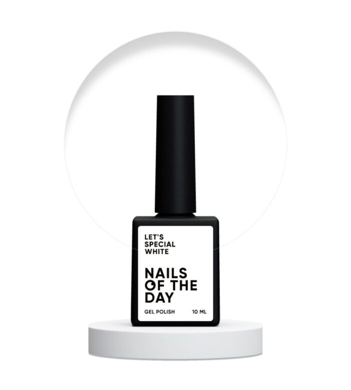 Gellack Weiß NAILSOFTHEDAY Let's special Gel Polish White, 10 ml
