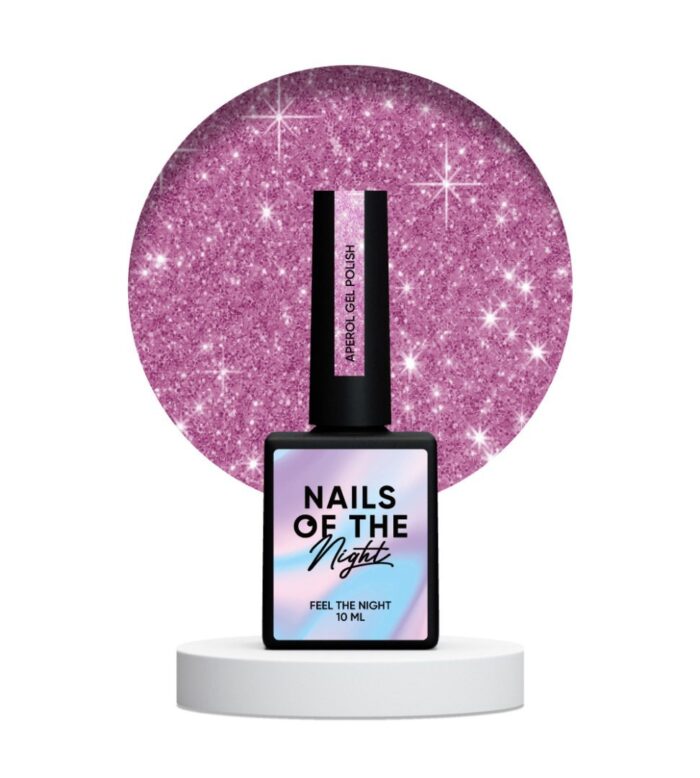 Gellack Rosa Glänzend mit Schimmer NAILSOFTHENIGHT Aperol Gel Polish, 10 ml
