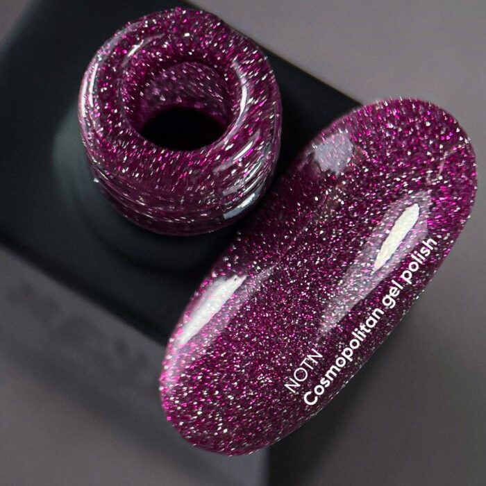 Gellack Violett Glänzend mit Schimmer NAILSOFTHENIGHT Cosmopolitan Gel Polish, 10 m – Bild 2