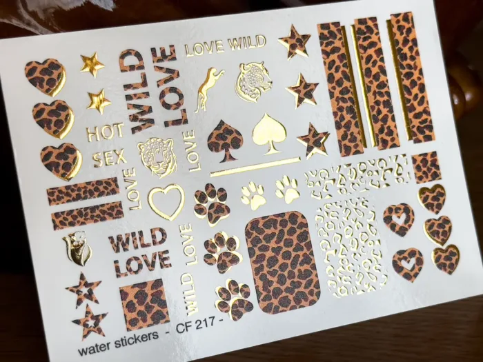 Nagelsticker Gepard Slider-Design UAslider Color and Foil Nr. CF-217 – Bild 3