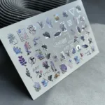 Nagelsticker Slider-Design UAslider Color and Foil Silber Nr. CF-251