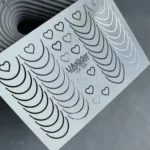 Nagelsticker Slider-Design UAslider Water Stickers Color and Foil Silber Nr. CF 259