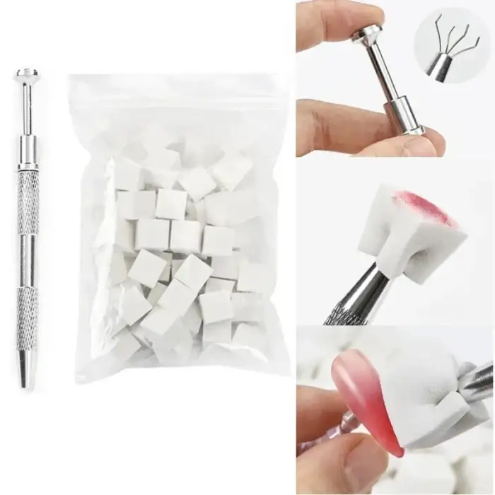 Nailart Ombre Tool & 100 Stk. Mini Schwämmchen