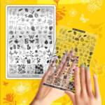Stamping-Schablone Groß Taki Da 31 BLOOMING GARDEN mit Demo-Blatt (mit Design Blatt)