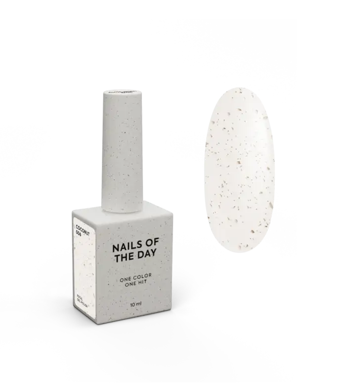 NAILSOFTHEDAY Gel polish Coconut - Gellack Milk mit Goldpartikeln, 10 ml