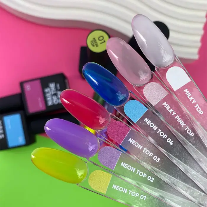 NAILSOFTHEDAY Neon top 02 - Neon Top Lila ohne Klebeschicht, 10 ml – Bild 4