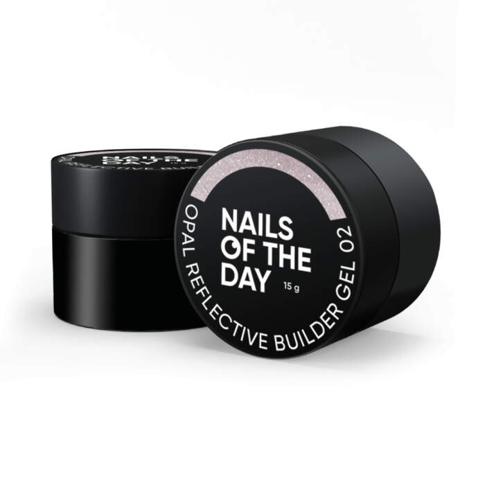 NAILSOFTHEDAY Opal reflective Builder Gel Milk-Rosa mit Schimmer 02, 15 g