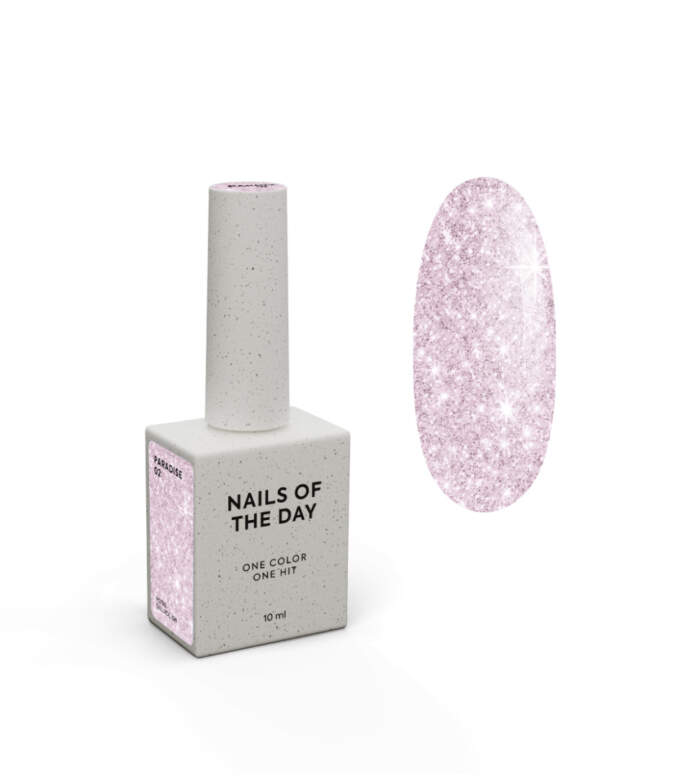 NAILSOFTHEDAY Paradise Gel Polish 02 - Hellrosa mit Glitzer, 10 ml