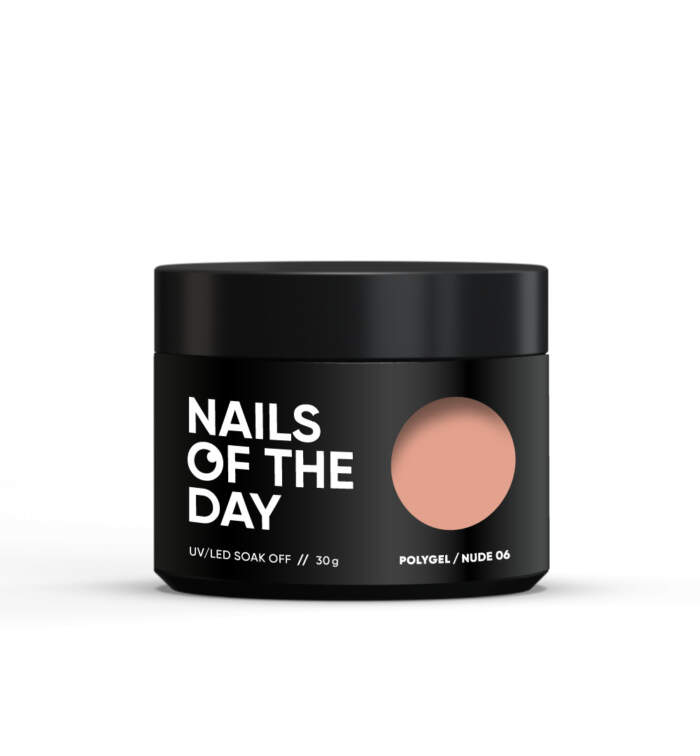 NAILSOFTHEDAY Polygel Warm Nude 06, 30 g